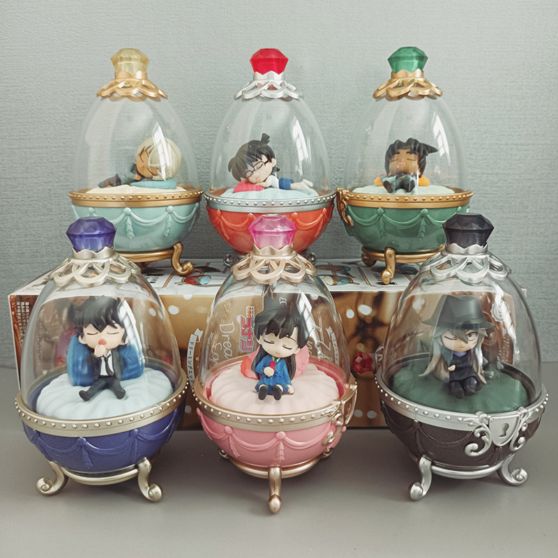 日本rement柯南盲盒盒梦幻睡眠新一小兰琴酒egg盒蛋