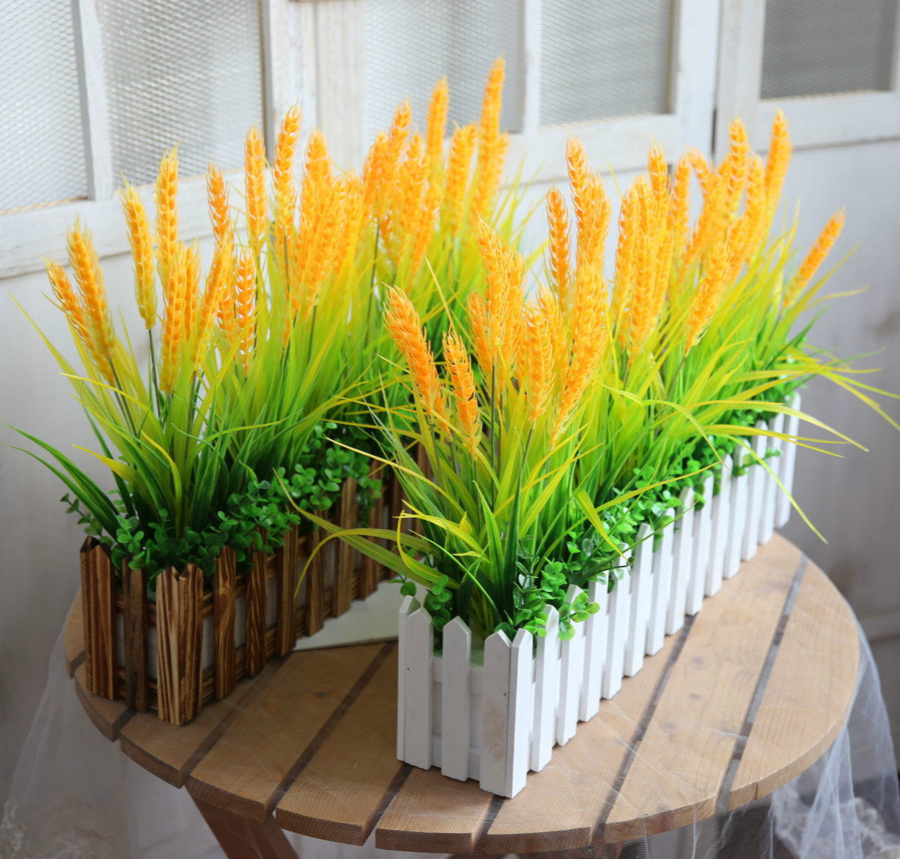 假花麦穗塑料麦子装饰家居摆放拍摄道具软装栅栏仿真花