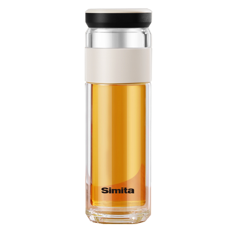 德国simita茶水分离玻璃杯男女茶杯双层玻璃杯