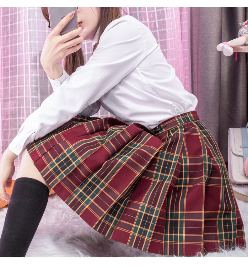 jk山楂树jk一刀温柔树山半身山楂制服学院半身裙