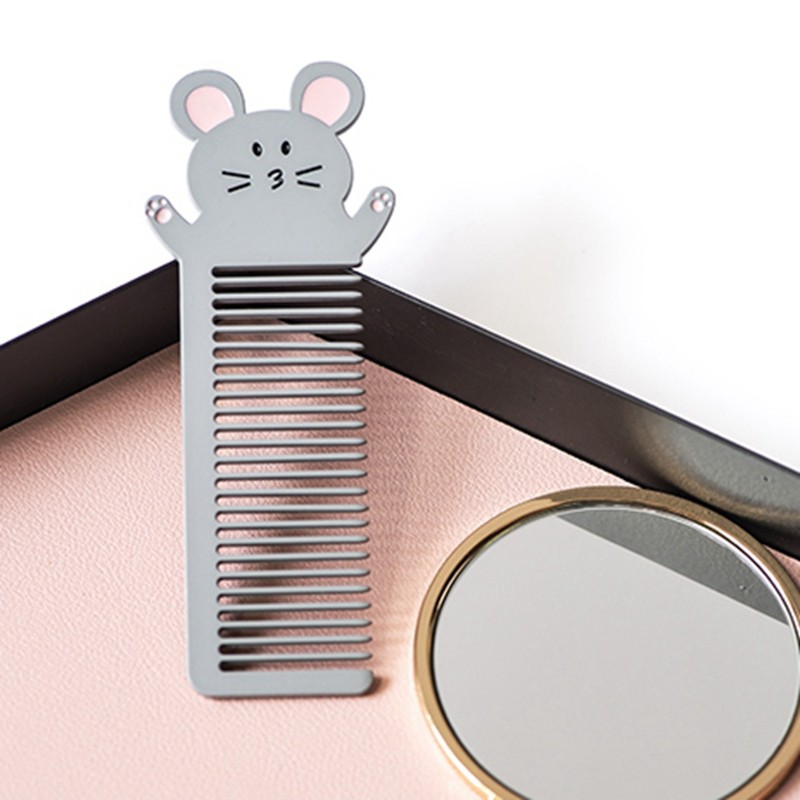 八门虫社卡通动物梳子小巧便携携款防静电韩国可爱梳子