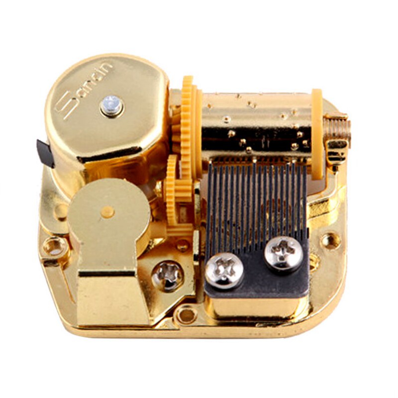 sancin金属机芯手摇八音盒旋转发条diy音乐盒拼装音乐盒