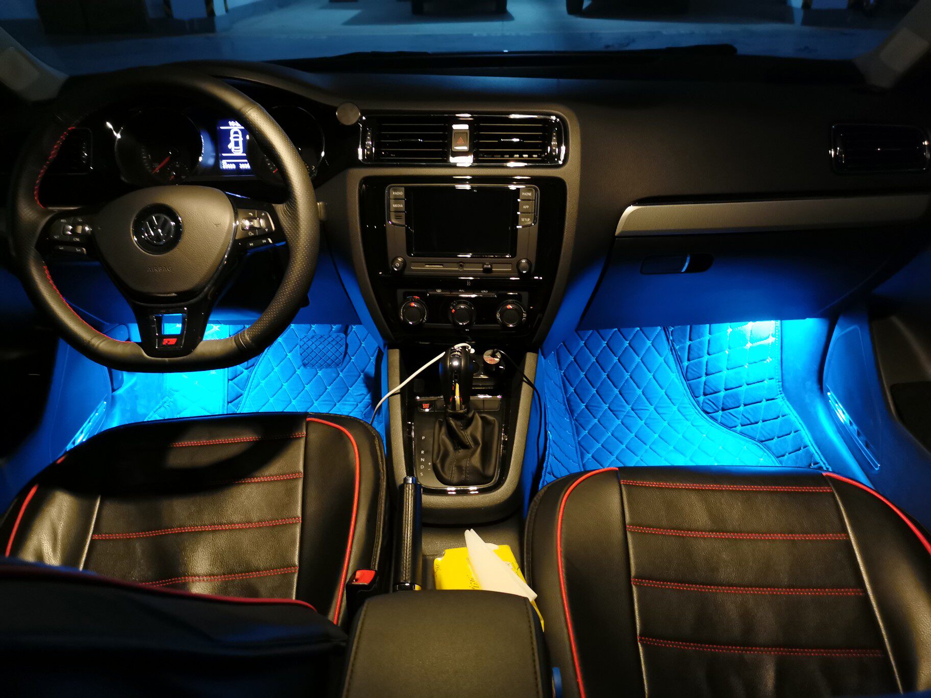 适用1921款大众众辉led脚灯氛围1618辉昂脚底车内灯