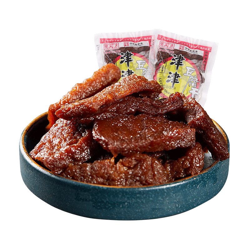津津卤汁豆腐干苏州特产豆干零食素食素肉食品豆制品小吃90g*20