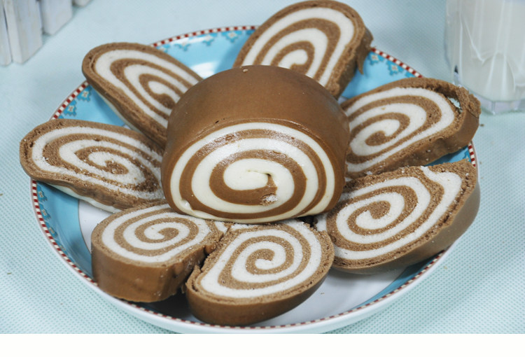 山东纯手工老面饽饽巧克力花卷馒头北方面食儿童早餐面包甜馍馍