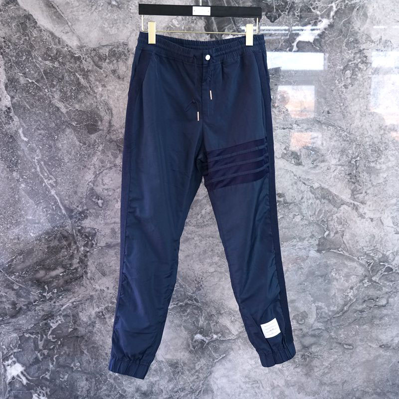 21秋季新款TB卫裤男女同款男士修身双边织带束脚四道杠运动休闲裤