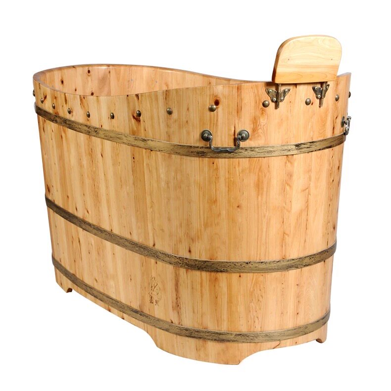 嘉熙木桶休闲香柏柏木实木沐浴洗澡1200沐浴桶