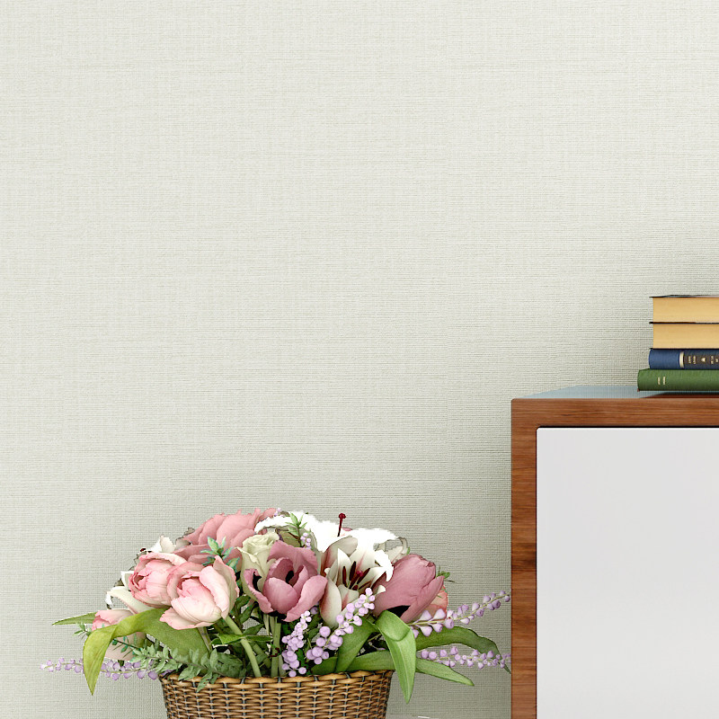 自粘墙纸防水防潮纯色白色墙壁贴画卧室温馨墙贴