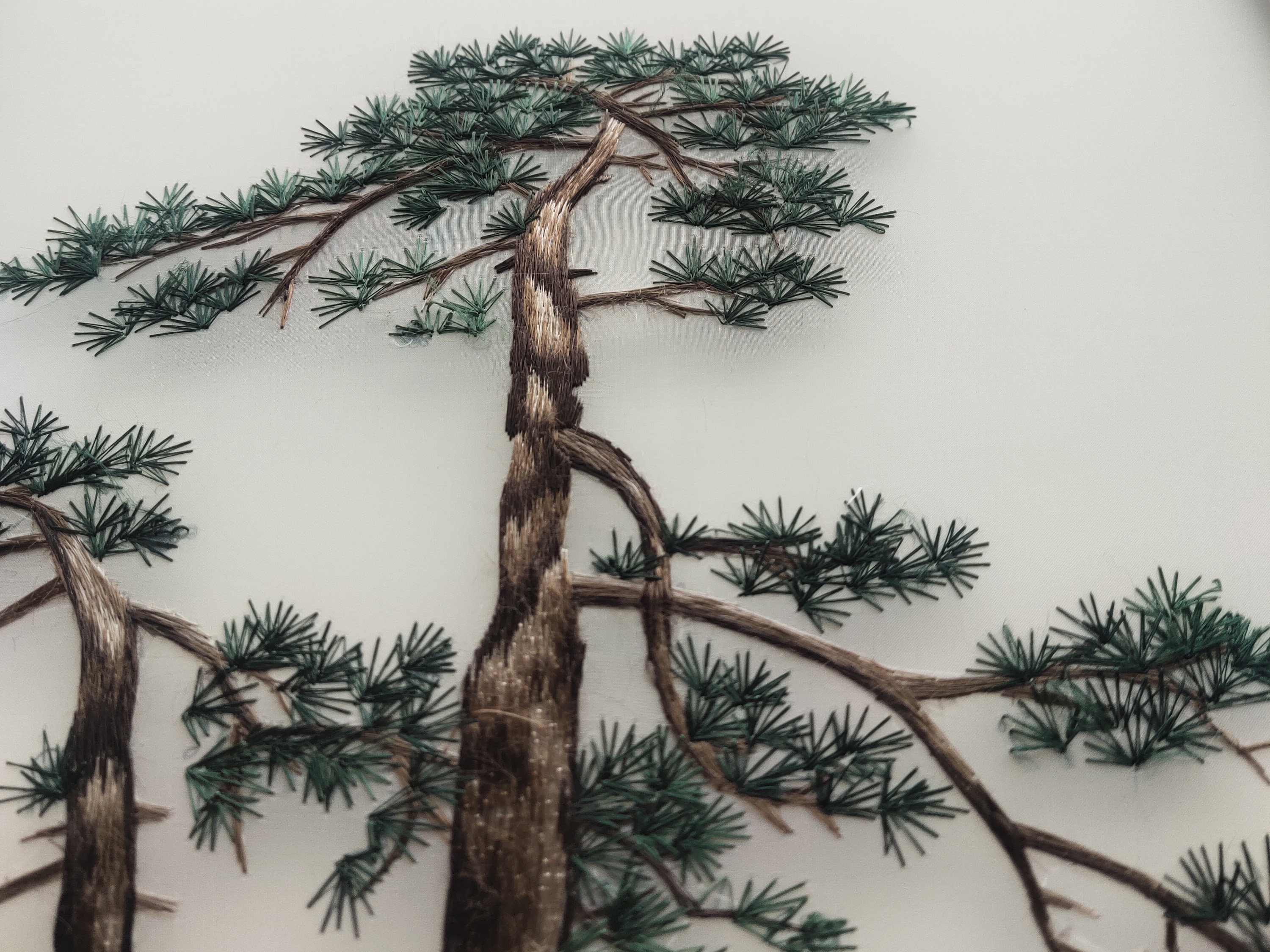 苏绣成品实木带框客厅装饰画现代中式真丝画刺绣仿手工绣挂画