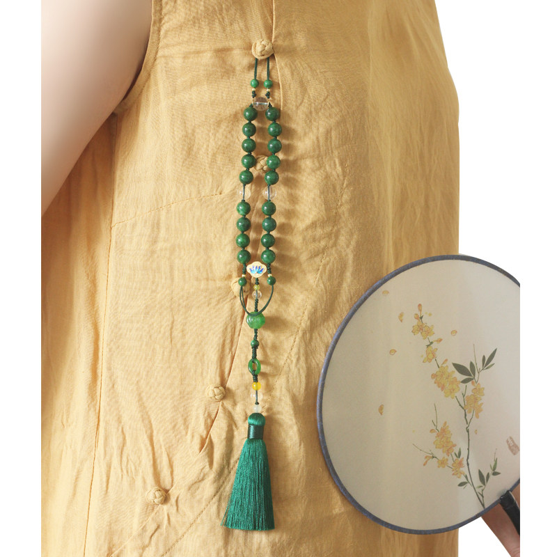 丹妮原创天然青玉十八旗袍压襟挂件其它首饰