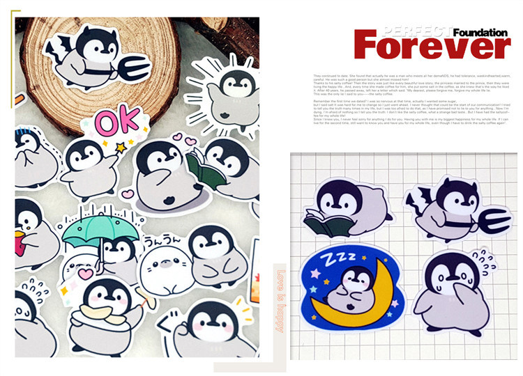 三年二班卡通立体糖果包贴纸创意diy手机手帐相册装饰贴纸包100枚