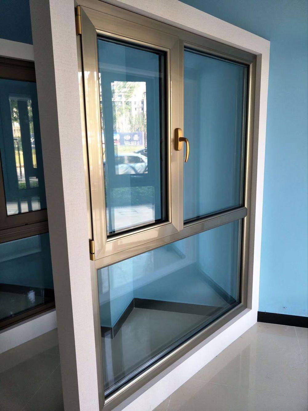 莆田露台钢化玻璃开窗铝平断桥阳台包安装拉窗推拉推拉窗