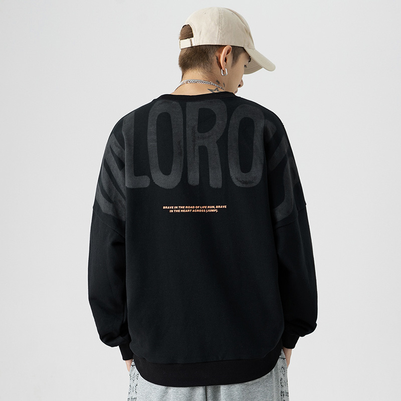 2021新款卫衣男士秋季国潮外套上衣圆领春秋长袖潮牌秋冬秋款加绒