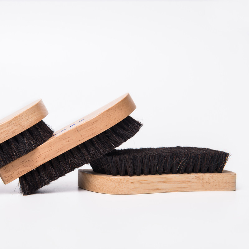 马尾高档貂皮皮革抛光刷洗洗衣店干洗店刷马毛刷衣物刷