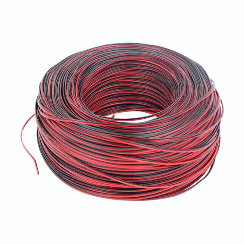 红黑双色并线护套线电线电源平行线 0.2/0.3/0.5/0.75/1/1.5mm