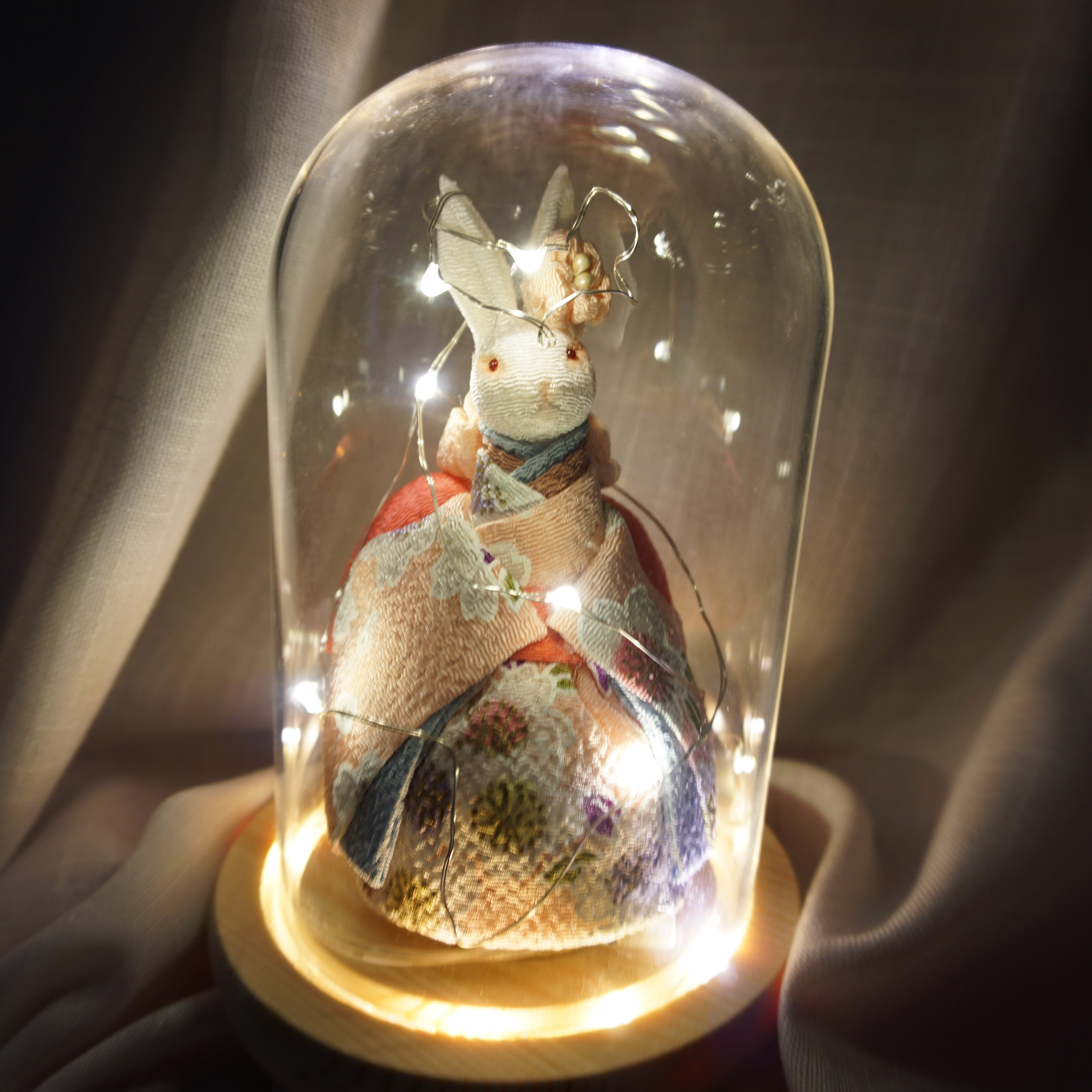 日本音乐盒八音和风兔子创意可爱女生音乐盒