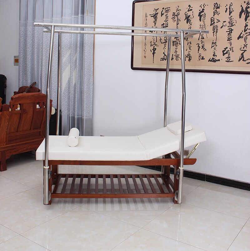 定做不锈钢实木踩背中医按摩推拿美体spa正骨按摩床