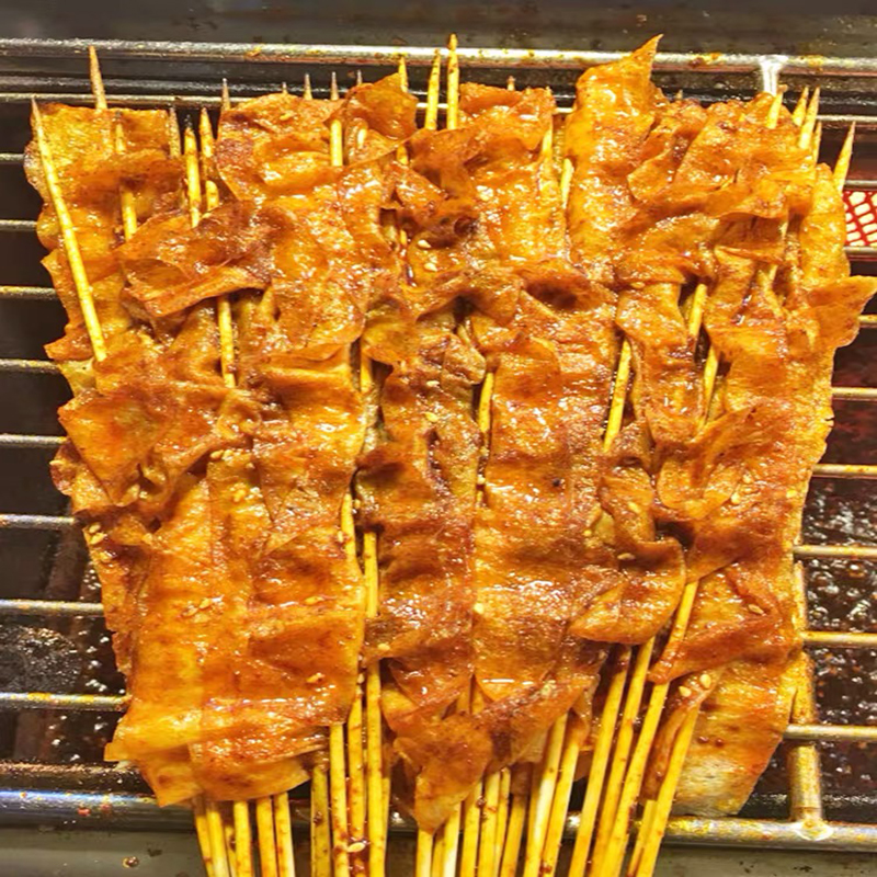 烤豆皮串豆干串手工烧烤商用麻辣烫铁板串串食材豆腐皮