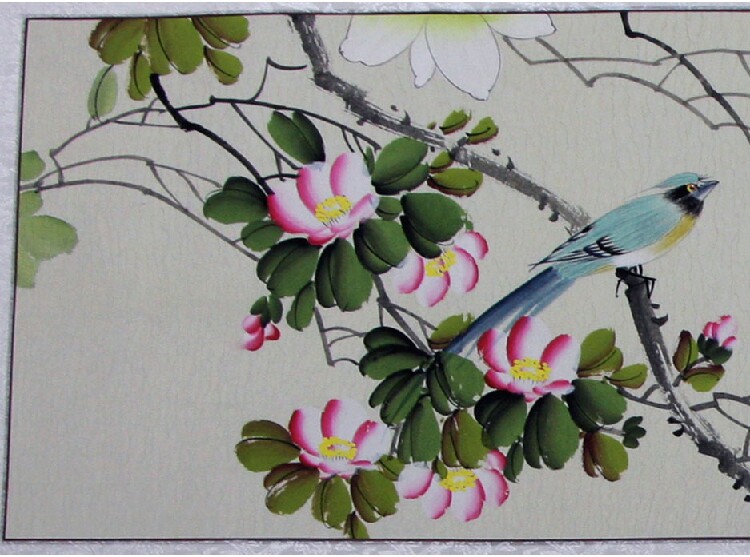 国画花鸟玉兰花字画工笔画手绘真迹书画作品客厅餐厅画已装裱