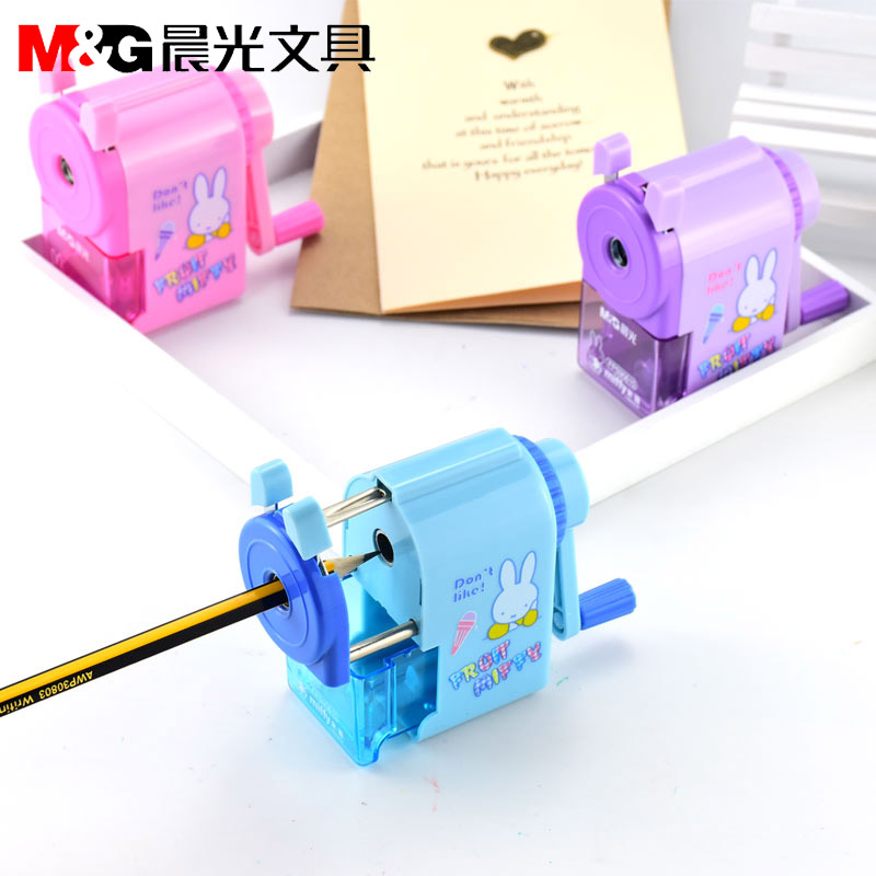 晨光转笔刀卷笔刀自动削笔器手摇小学生用削铅笔机刀手动小学生多功能