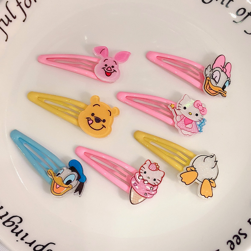 diy成品发夹可爱卡通kt鸭子屁股发卡滴油发饰