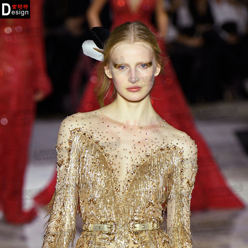 2020新款轻奢仙裙敬酒服女中长款性感流苏礼服生日宴酒会晚礼服