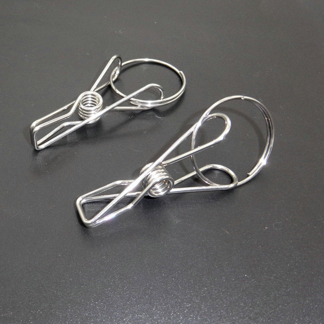 夹子不锈钢多用带铁圈窗帘钢丝衣裤晾晒袜夹夹子