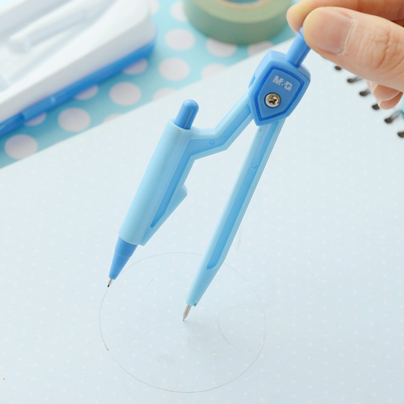 晨光90801圆规米菲彩色盒装学生几何绘图工具圆规