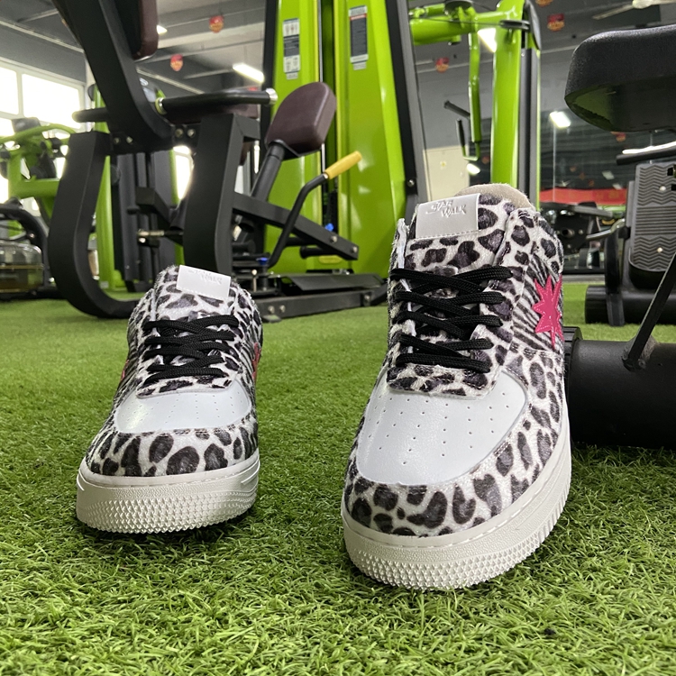 starwalk白豹纹鞋粉流星滑板渡口capper同款休闲潮流休闲板鞋