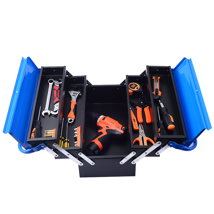 家用汽修机修随车大号折叠双两层三层加厚铁皮工具箱收纳箱手提式