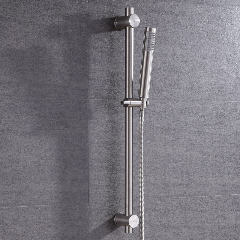 升降浴室淋浴花洒支架黑色喷头可调固定定座花洒配件