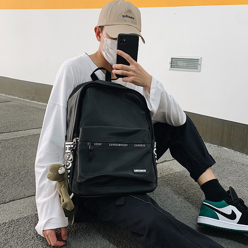 中学生书包男时尚潮流ins潮初中高中生双肩包潮牌韩版大学生背包