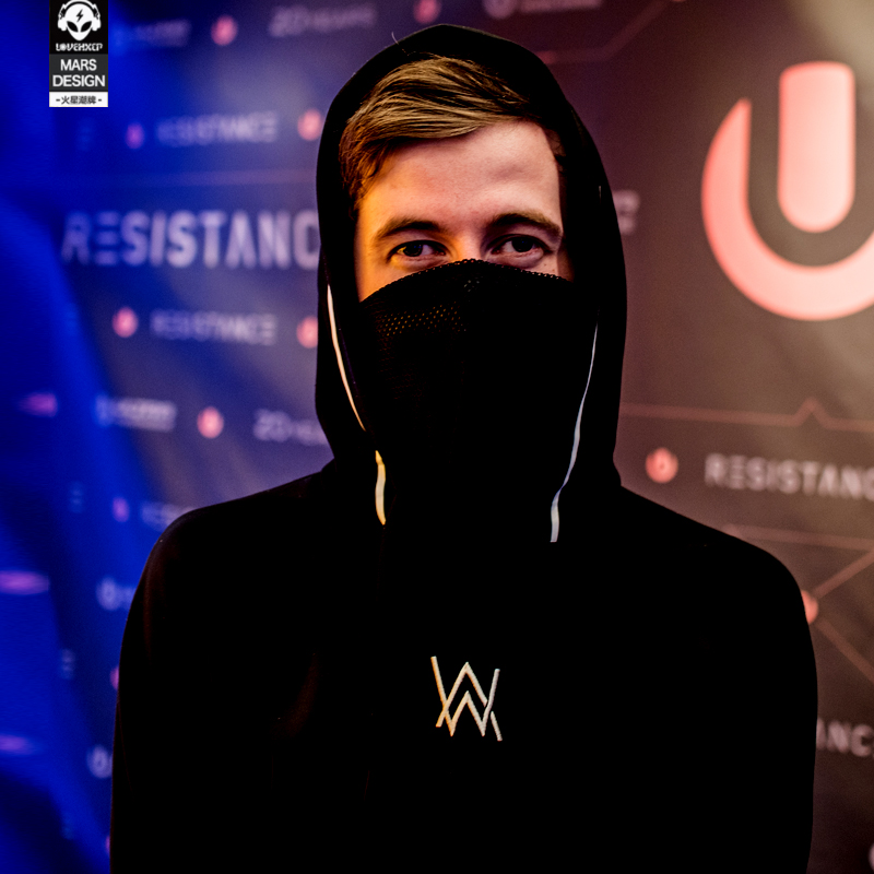 艾伦沃克同款卫衣男faded正品学生连帽拉链外套alan walker套装aw