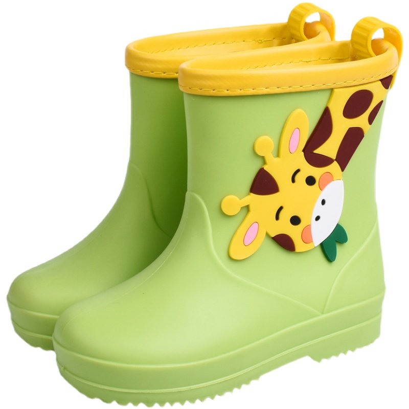 雨靴儿童雨鞋男童女童童可爱卡通防滑滑水中大雨靴