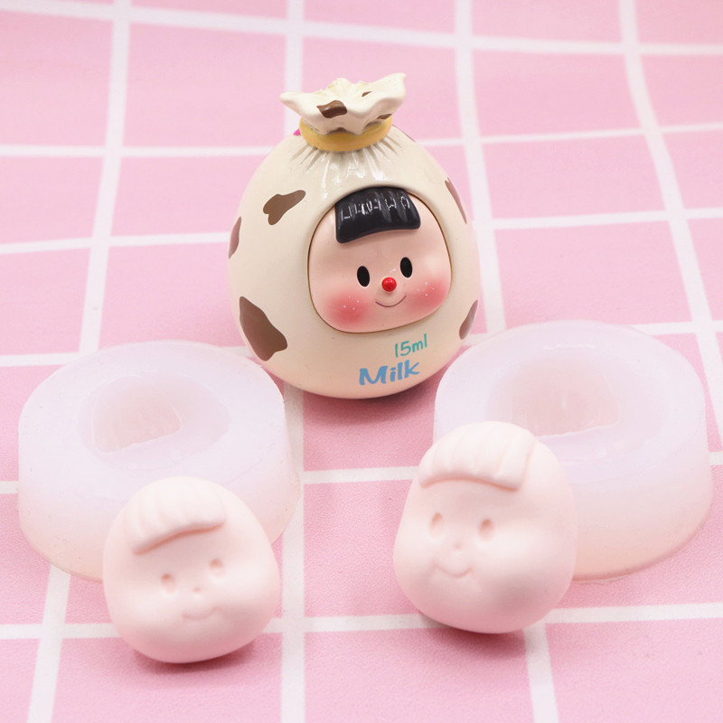 超轻粘土盲盒娃娃硅胶脸模橡皮软陶翻糖nanci粘土