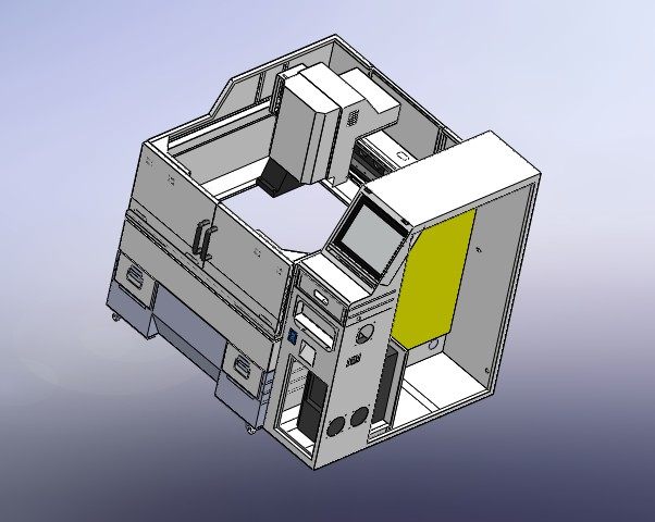 3d图纸双头精雕机钣金结构h93机械设计参考资料设计素材