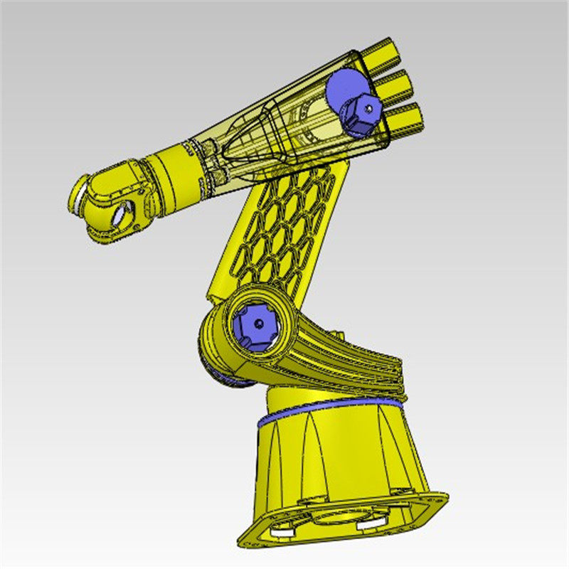 3d自由度机器人手臂图纸t293机械设计参考资料设计素材2d