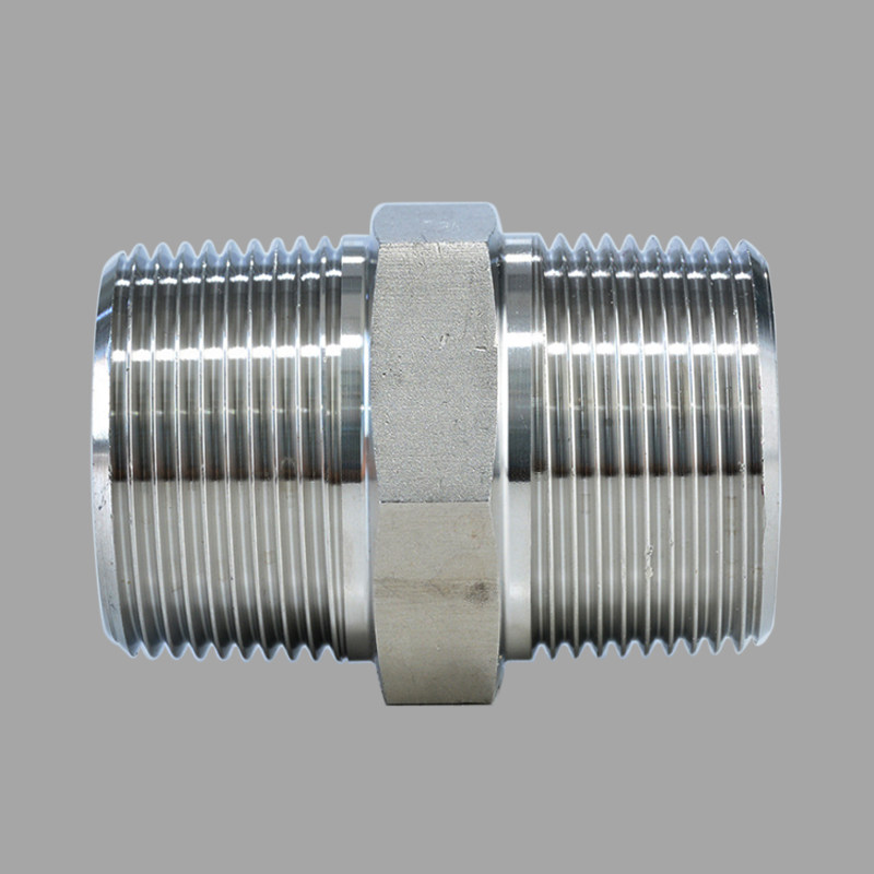 1tsp液压碳钢镀锌接头英制锥管螺纹双丝直通管接头