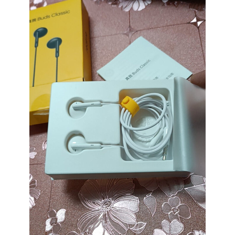 realme真我buds经典有线耳机入耳oppo华为vivo普通有线耳机