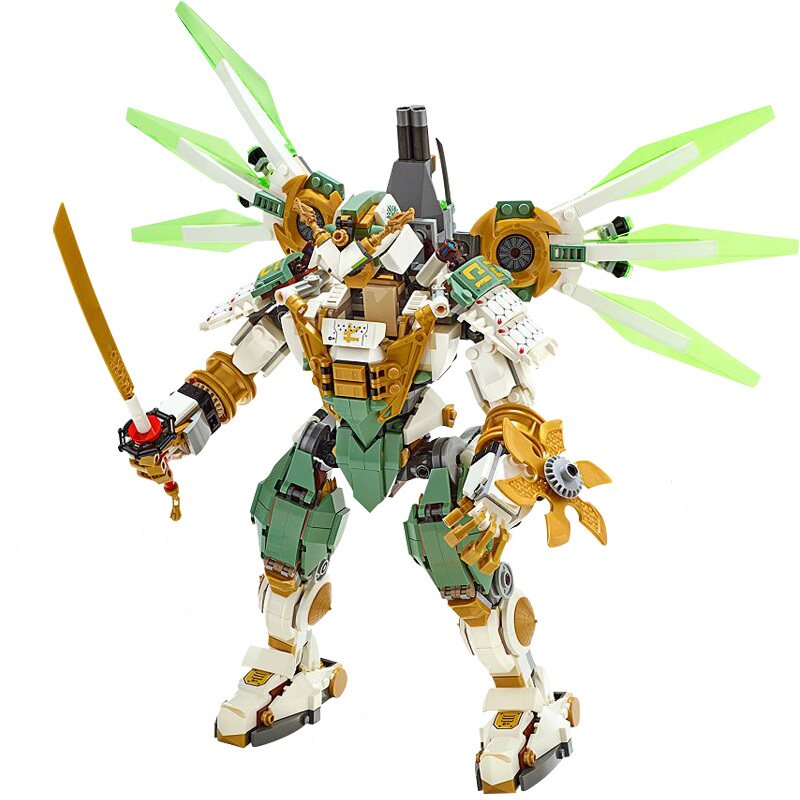 乐高幻影忍者劳埃德的泰坦机甲巨龙机器人益智积木男孩子拼装玩具