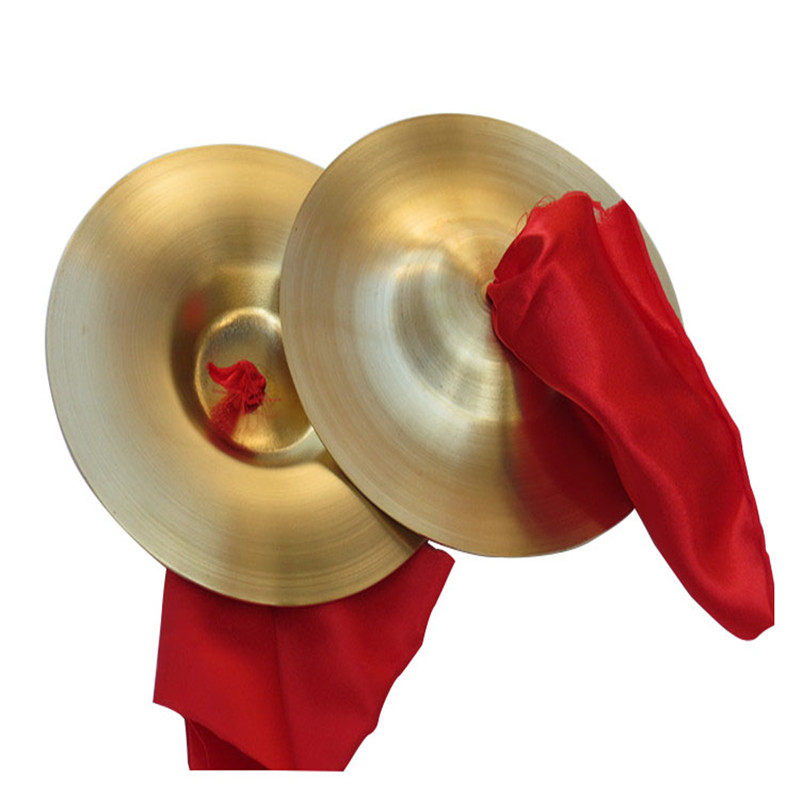 奥尔夫乐器小镲亮钗打击乐器小钹三句半乐器13/15cm大铜锣铜镲