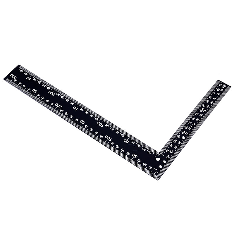 工具直角钢尺宽口角尺打板划线裁切手缝牛皮角尺