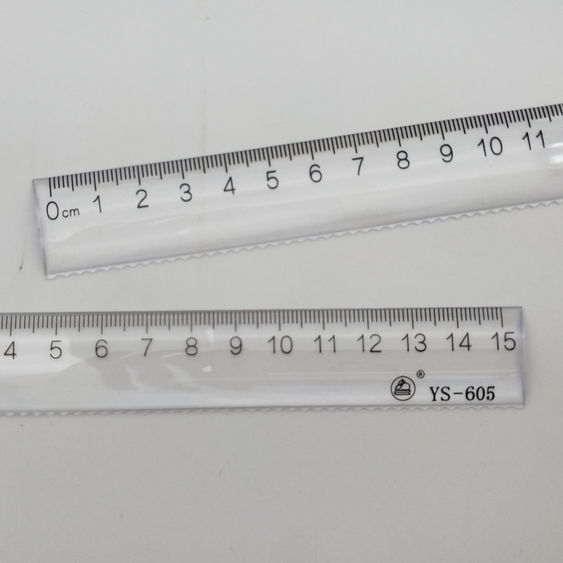 直尺带波浪纹尺直尺 18cm 厘米波浪线直尺学生 15 包邮雅思亚克力透明