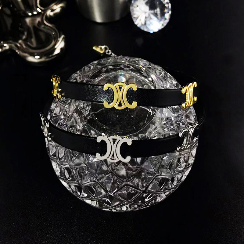 小众设计黑色choker项圈凯旋门项链轻奢辣妹颈链项链