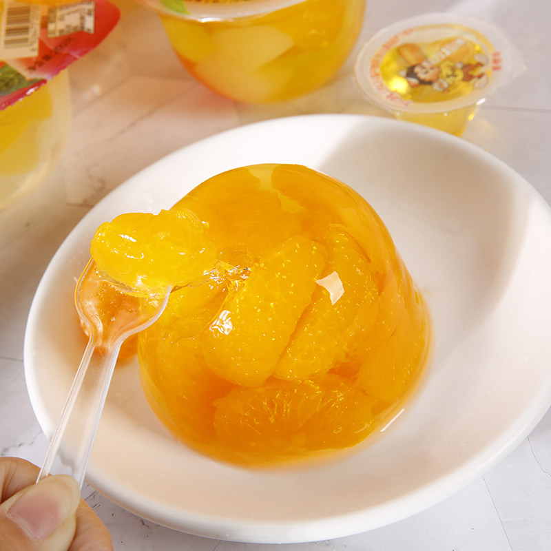 果冻喜之郎果肉200g11杯多口口味蜜桔桔黄桃大果冻