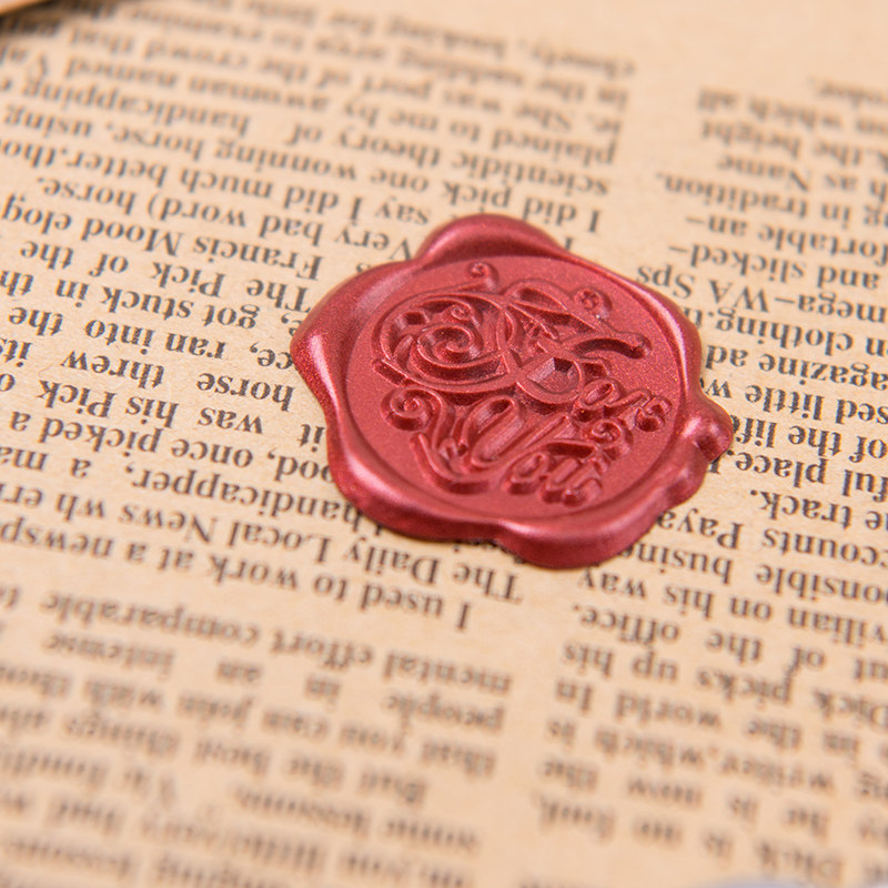 烫金封口请柬用印学生贴蜡欧式蜡封复古信封成品印章