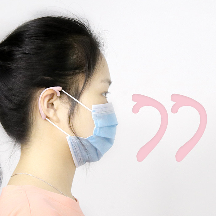 口罩耳朵耳挂戴口罩防勒硅胶耳绳挂钩成人儿童口罩