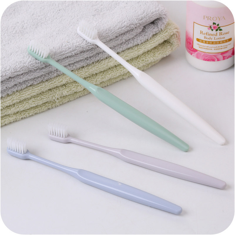 牙刷家居小头磨毛尼龙单尖丝纳米细毛牙刷