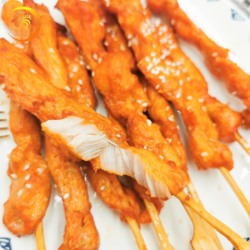 金莱芝香肉串鸡肉澳洲大串烧烤芝麻香串油炸冷冻鸡肉丸