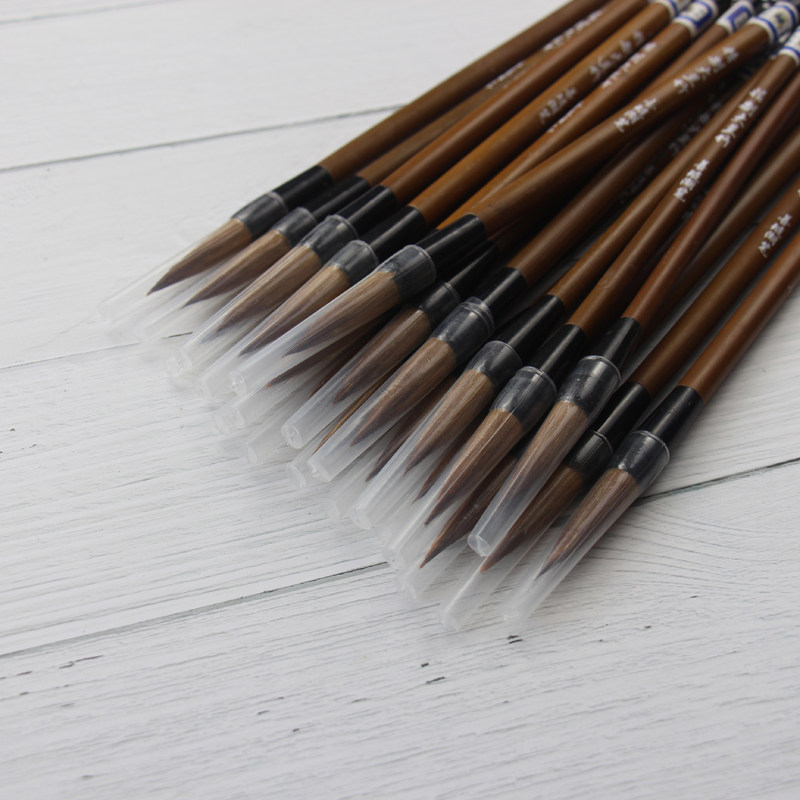 高档工业油漆大号狼毫毛笔大兰学生书法练字毛笔